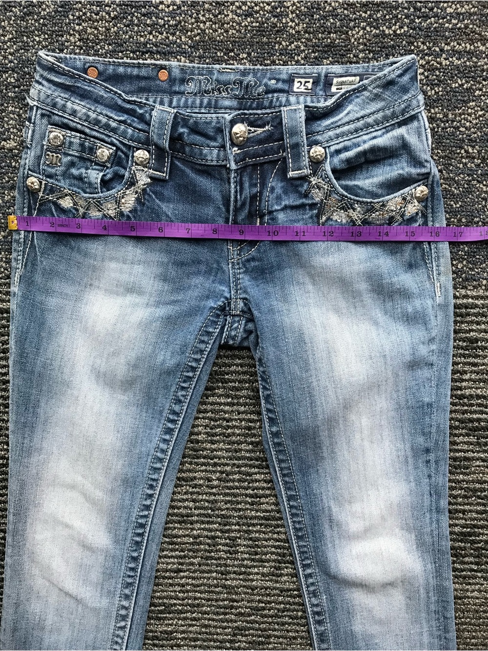 Miss Me Blue Embellished Women's Jeans - Picture 8 of 10
